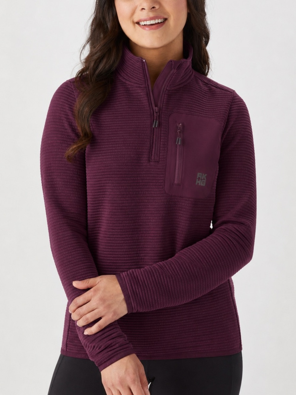 Alaskan Hardgear Duluth Trading Co Women’s Blackburn Quarter Zip Pullover Plum M